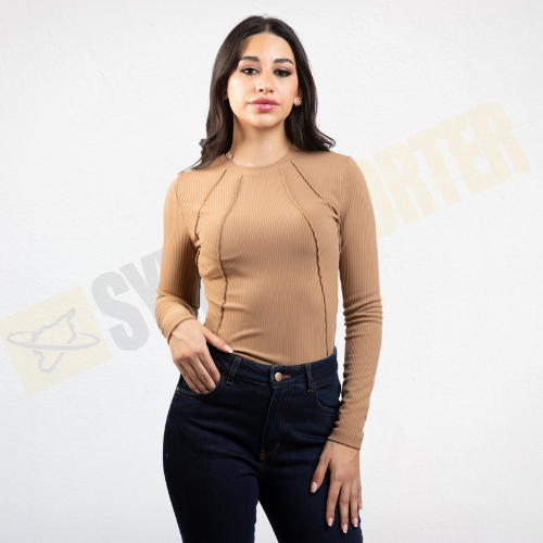 توب مضلع  - rib top